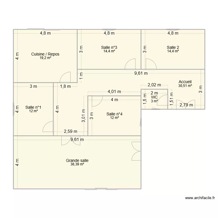 PROJET ~ BATIMENT EN L. Plan de PROJET ~ BATIMENT EN L. Plan de