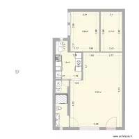 Rez-de-Chauss&eacute; - Appartement - proposition 1.b