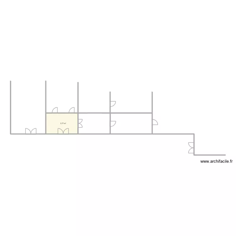 plan cuisine clinique arij. Plan de 1  et 6 m²