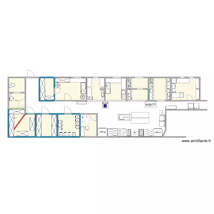 Plan 1 Caen. Plan de 