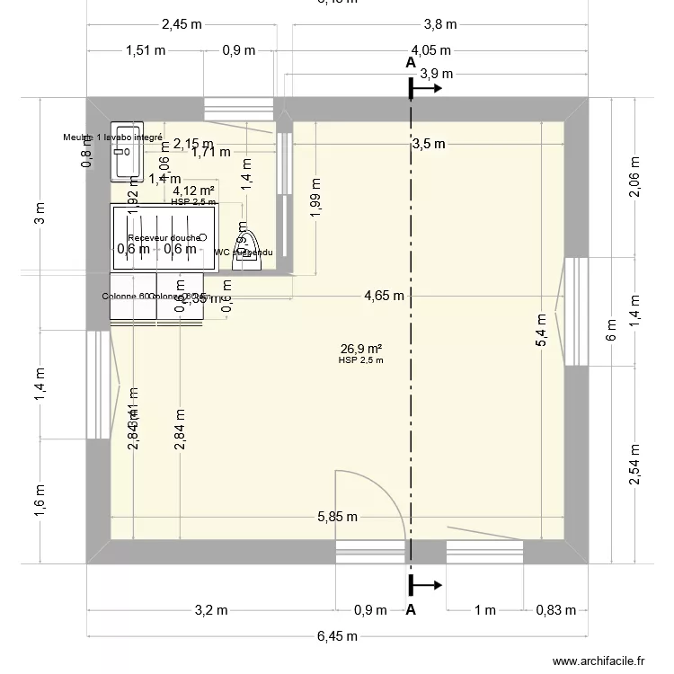 rompion. Plan de 2 Pièces et 31 m² rompion. Plan de 2 Pièces et 31 m²