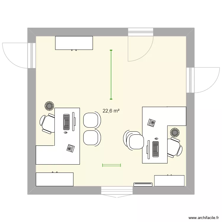 bureau. Plan de bureau. Plan de