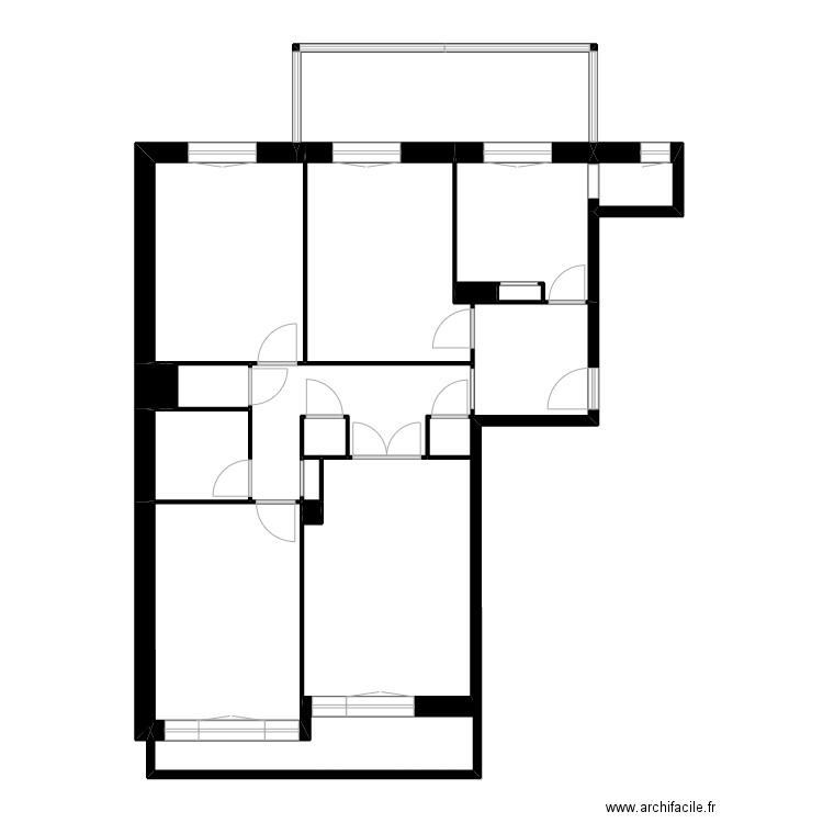 FERISE. Plan de 14 pièces et 61 m2