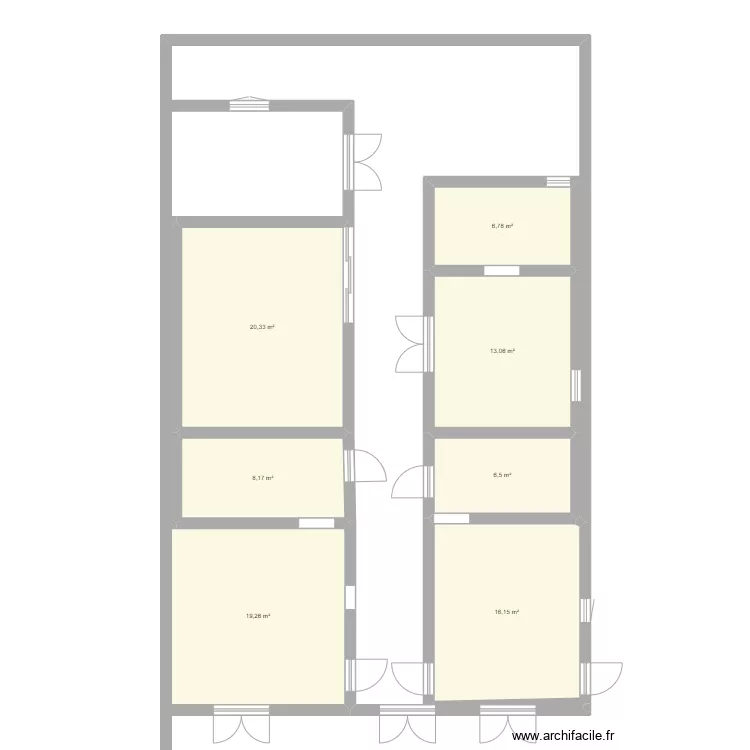 Extension maison. Plan de 7  et 90 m²