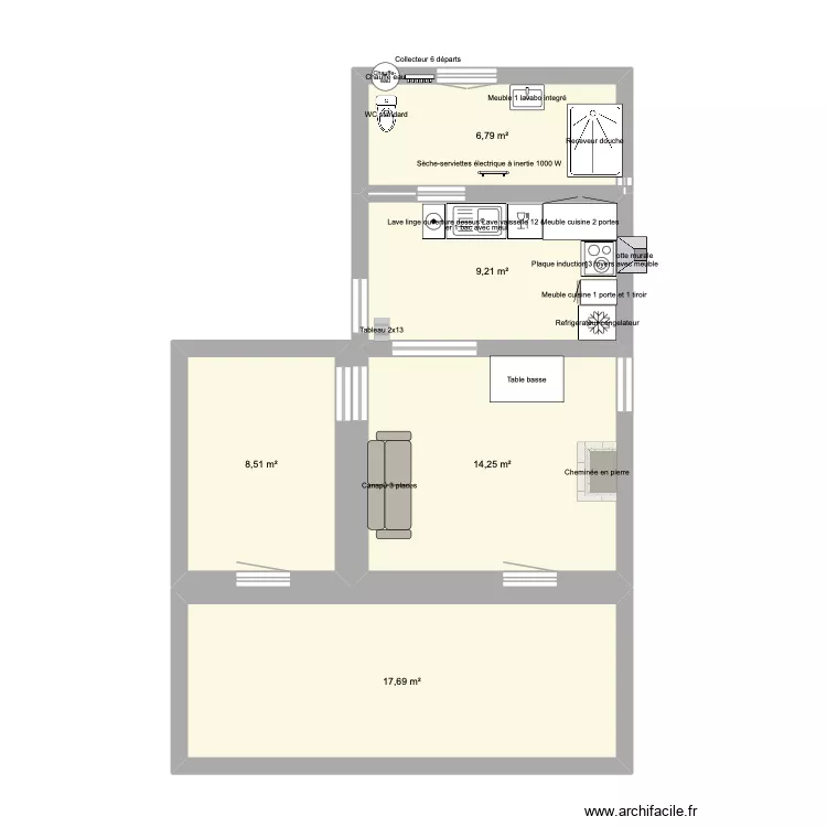 plan niveau 0 Coursegoules. Plan de 5 et 56 m² plan niveau 0 Coursegoules. Plan de 5 et 56 m²