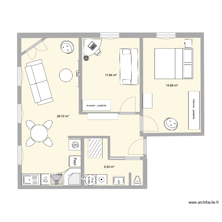 about - Plan 5 pièces 57 m2 dessiné par DDBSTUDIO