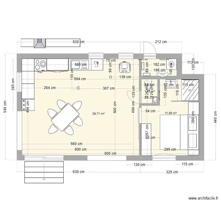 Plan les Vignes 01. Plan de 0 pièce et 0 m2