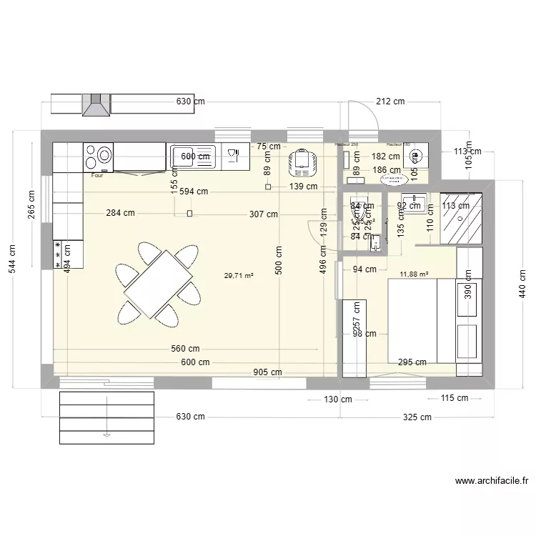 Plan les Vignes 01. Plan de 