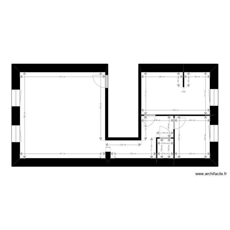 GUICHAR. Plan de 4  et 55 m²