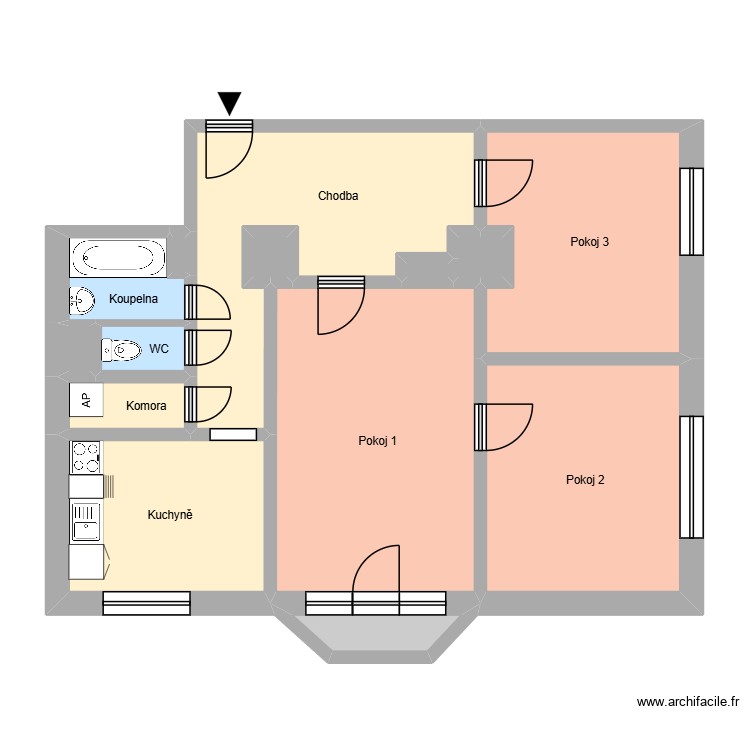 L&iacute;pov&aacute; 606, byt 11. Plan de 0 pièce et 0 m2