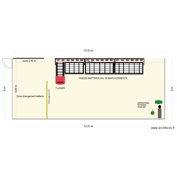 GALLIANCE LES AUBIERS. Plan de 1 pièce et 62 m2