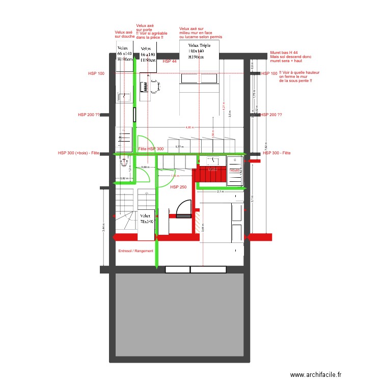 Mélèzes 82 Rez+3 Def. Plan de 14 pièces et 70 m2