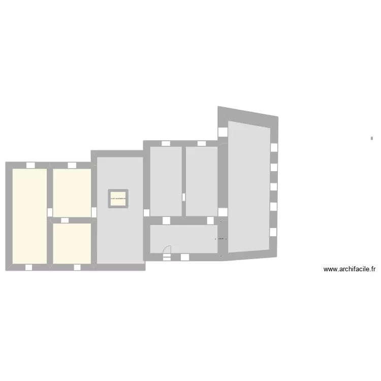 Mussy la ville niveau -1. Plan de Mussy la ville niveau -1. Plan de