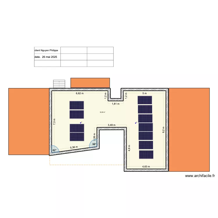 plan villa vieux ruban. Plan de 