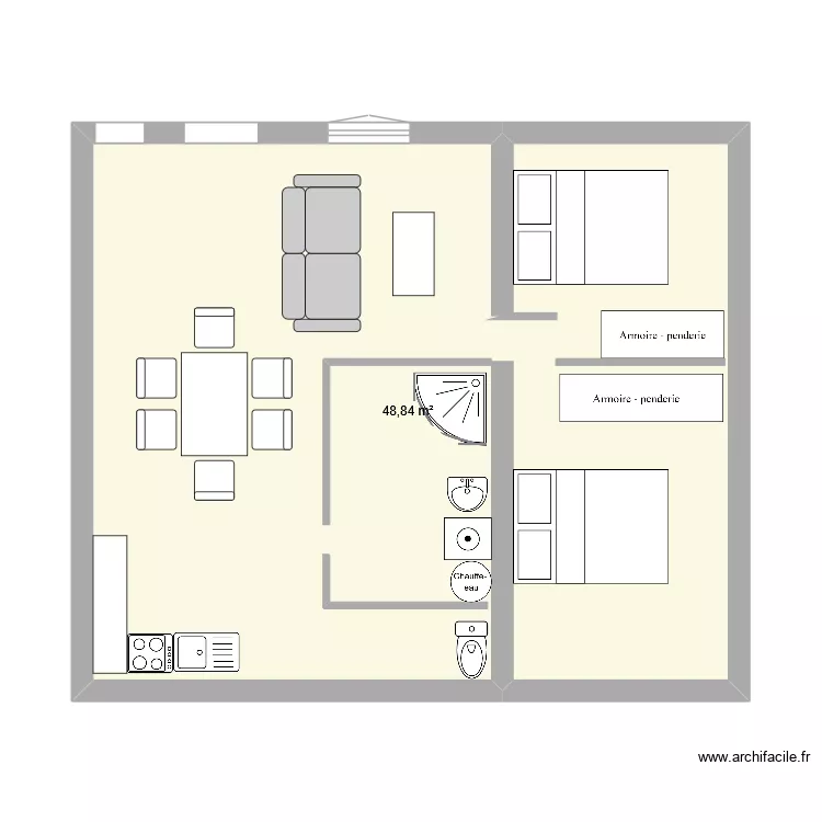 studio 1. Plan de 1 et 49 m² studio 1. Plan de 1 et 49 m²