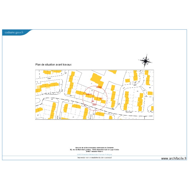 Plan de situation &. Plan de 0 pièce et 0 m2