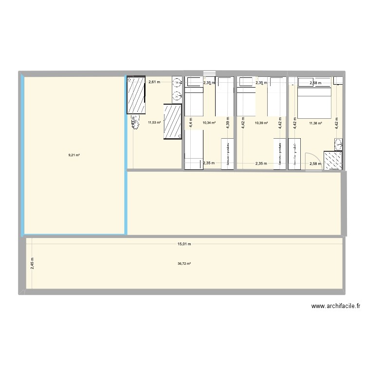 Test de prise en main. Plan de 6 pièces et 116 m2