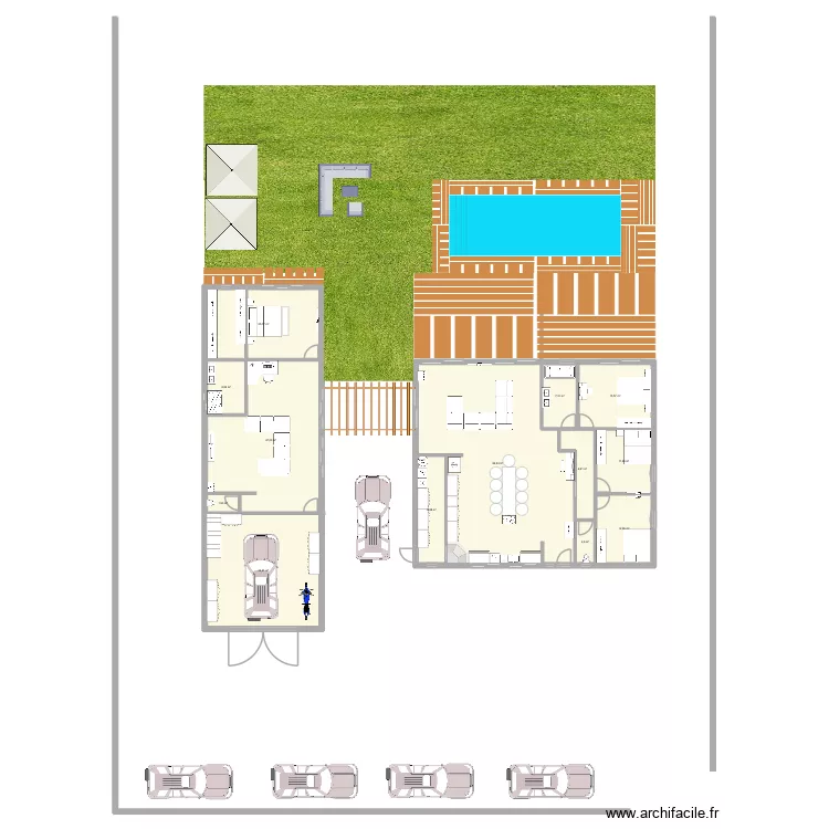 cubzac 4000. Plan de 13 pièces et 275 m²