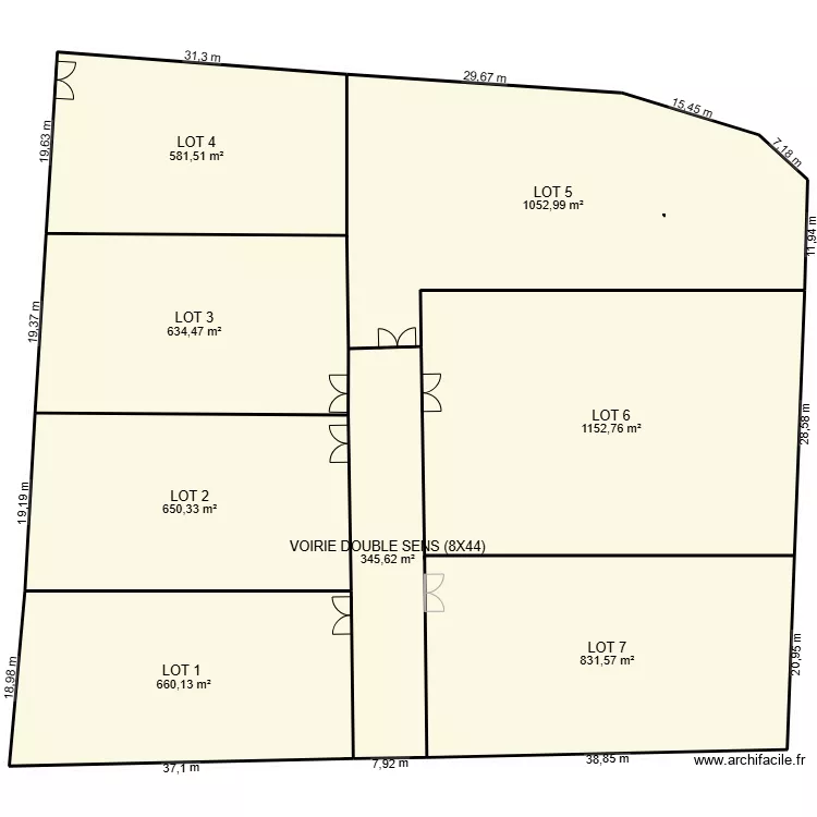 plan de lotissement 2. Plan de plan de lotissement 2. Plan de
