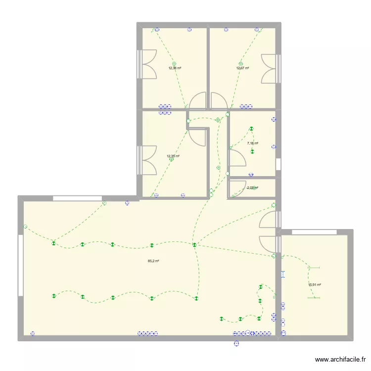Romain. Plan de 7 et 148 m² Romain. Plan de 7 et 148 m²