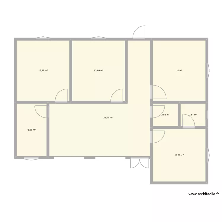 Maison de Jean Michel. Plan de 8 Pièces et 96 m²