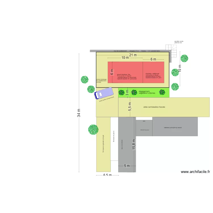 PLAN ZONE CHAPITEAU. Plan de 