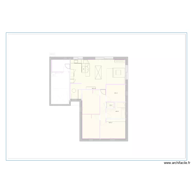 Maison. Plan de 