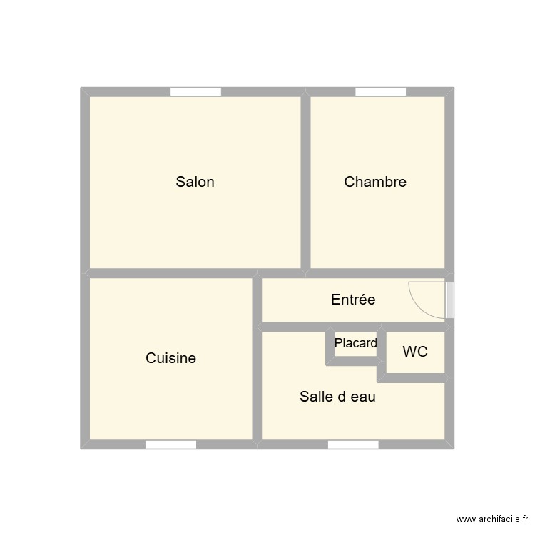 2506 COUSIN. Plan de 7 pièces et 16 m2