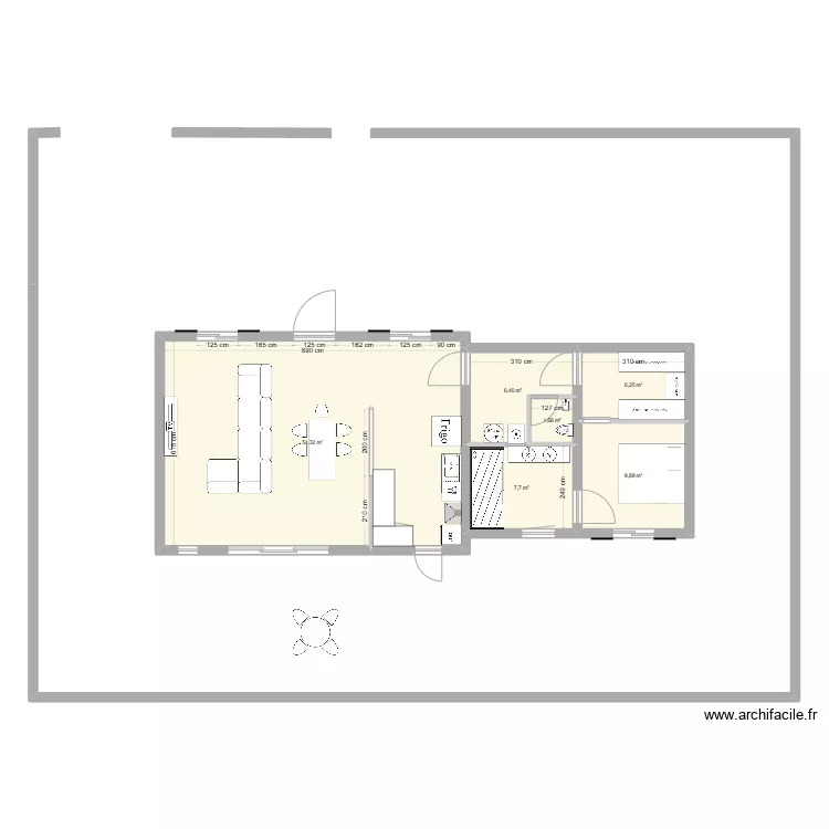 Maison Portugal. Plan de 
