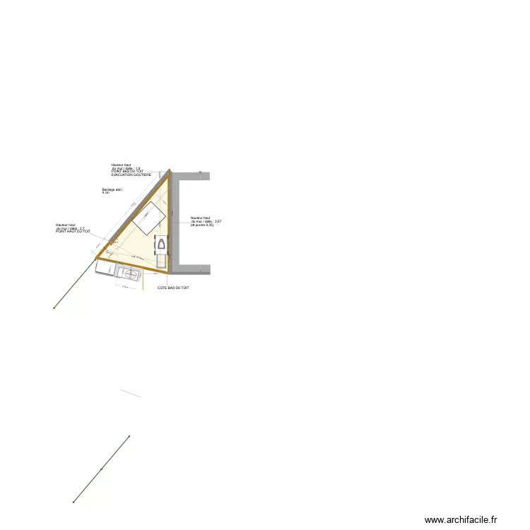 Abri Seul vB - 02. Plan de 1 Pièce et 4 m² Abri Seul vB - 02. Plan de 1 Pièce et 4 m²