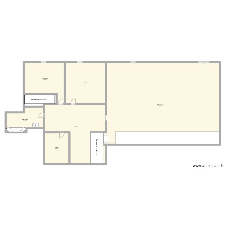 Appart perso. Plan de 6 pièces et 487 m2