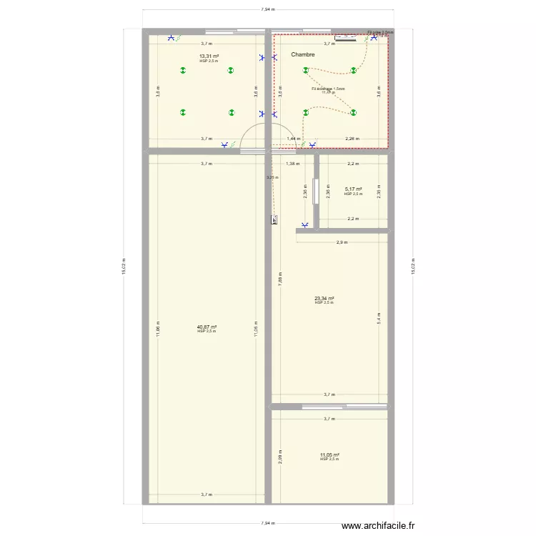 Vini Vini Papara. Plan de 