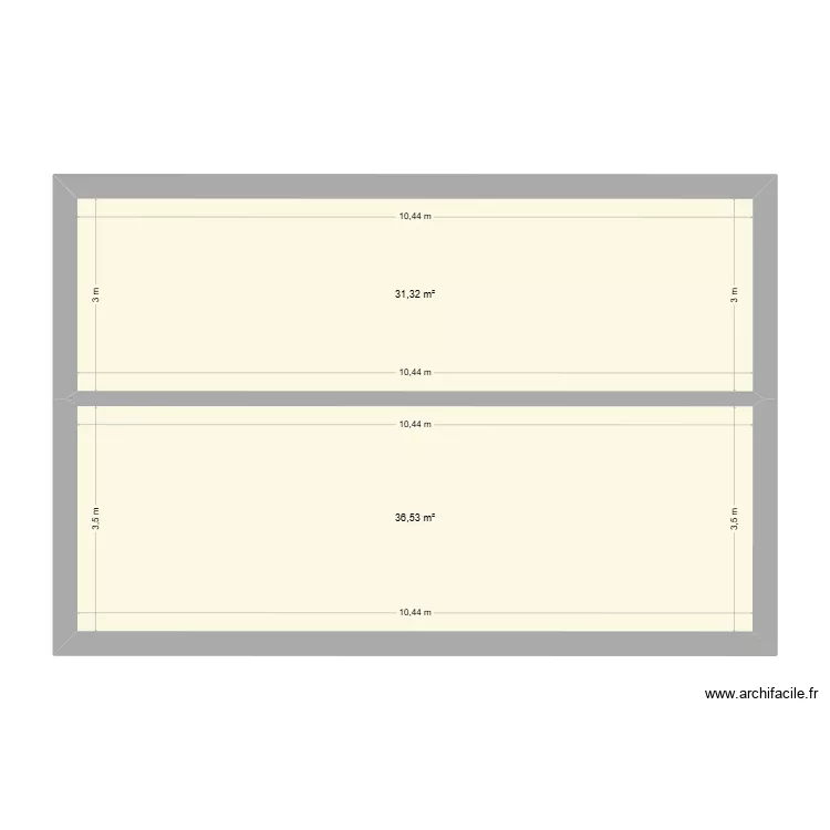 brand.ss. Plan de 2 Pièces et 68 m²