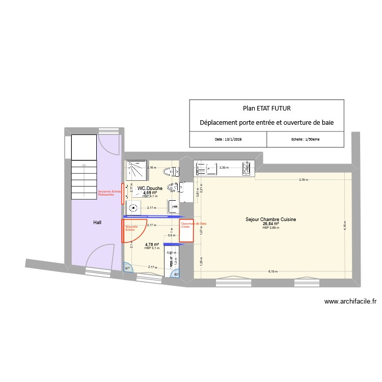 St Francois D\'Assise Projet Porte Agencement. Plan de 0 pièce et 0 m2 St Francois D\'Assise Projet Porte Agencement. Plan de 0 pièce et 0 m2