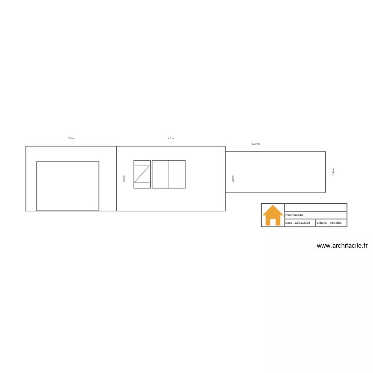 Plan facades. Plan de 