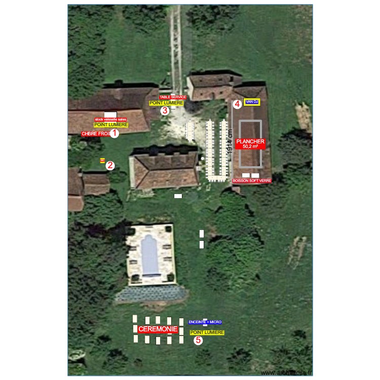 PLAN MARIAGE V3. Plan de 0 pièce et 0 m2