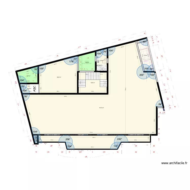APPARTEMENT VDN v plateau bureau. Plan de 