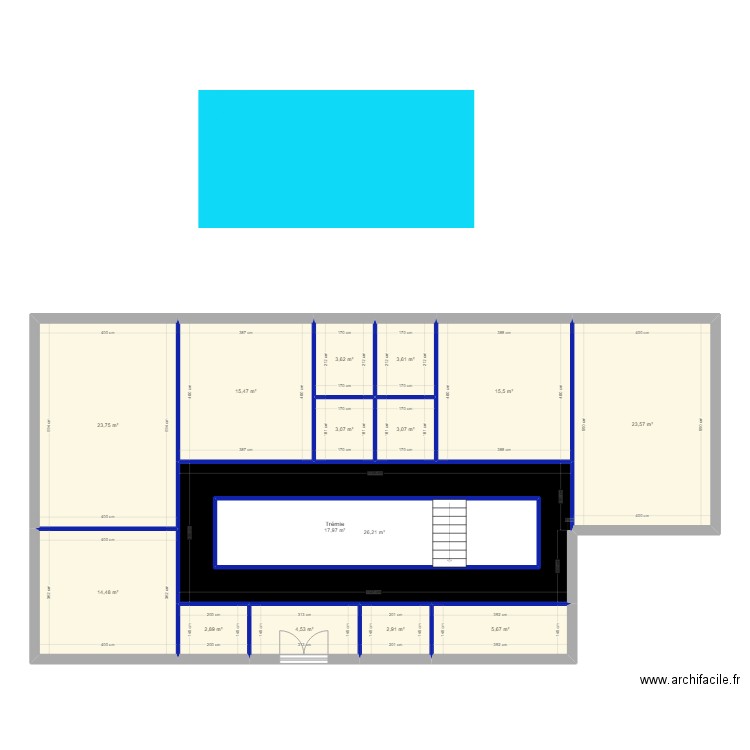 ROUTEAU RDC. Plan de 0 pièce et 0 m2
