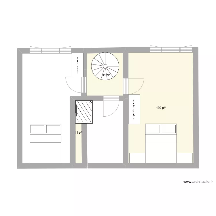 chalet matane. Plan de 
