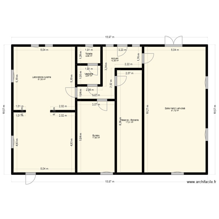 ABPG Formations 2. Plan de 7 pièces et 154 m2