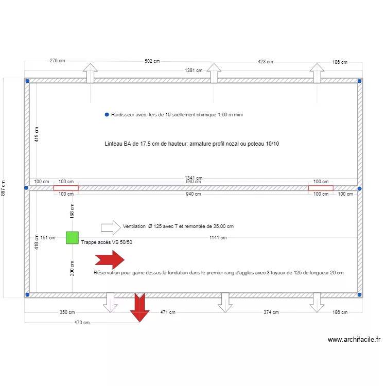 PINCON VS VENTILATION. Plan de 