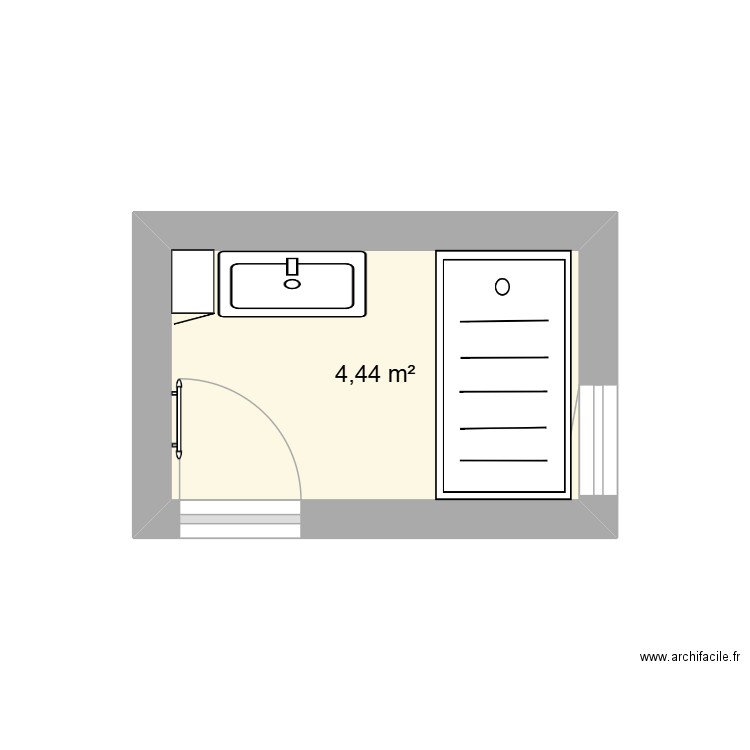 PUCHOL. Plan de 1 pièce et 4 m2