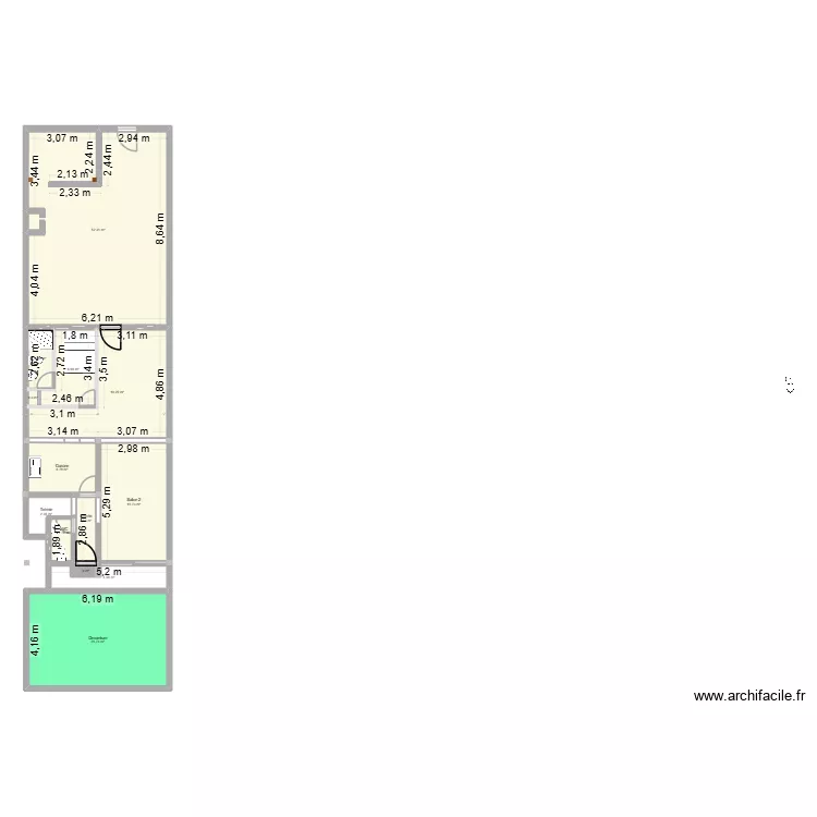Appart Duplex Perspectives. Plan de 22 et 178 m² Appart Duplex Perspectives. Plan de 22 et 178 m²
