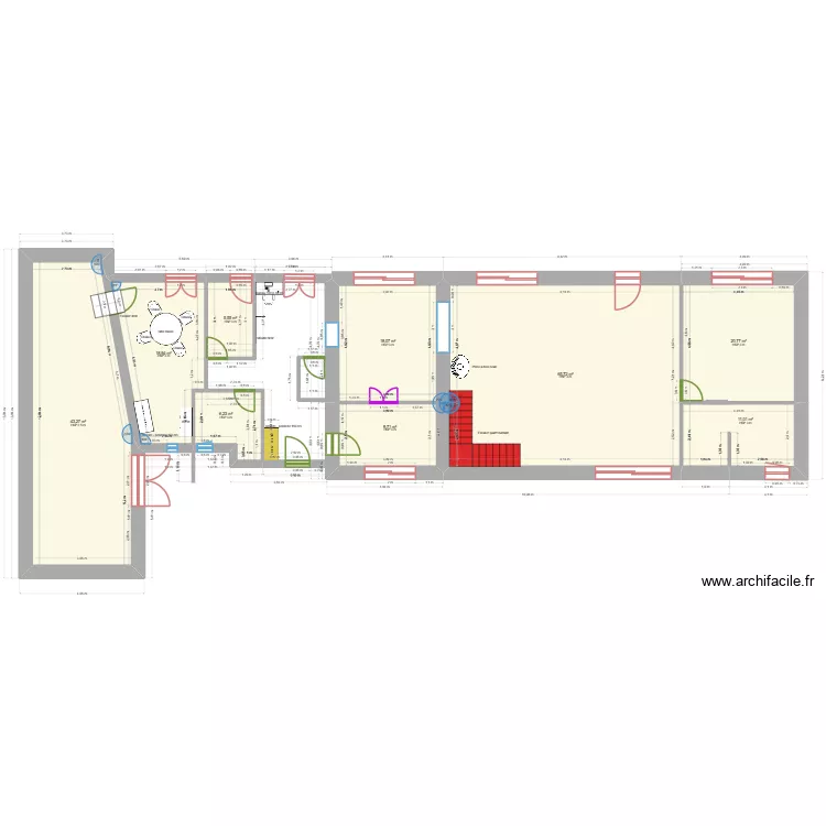 PLAN MAISON LA GAUTRAIE. Plan de 9  et 199 m²