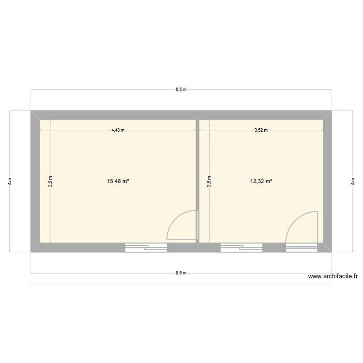 Soue &agrave; cochon. Plan de 0 pièce et 0 m2