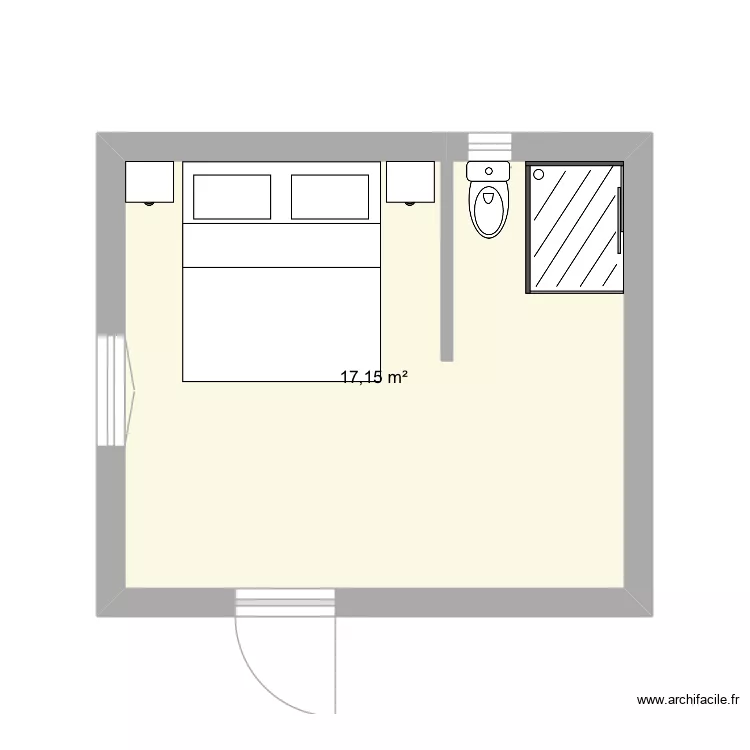 Extension. Plan de 1 et 17 m² Extension. Plan de 1 et 17 m²