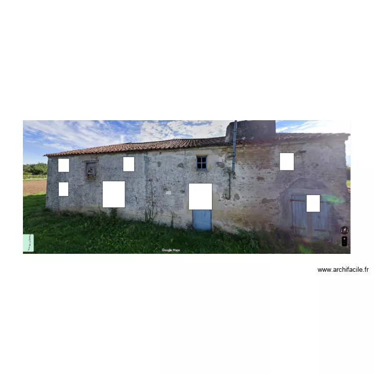 facade nord. Plan de 