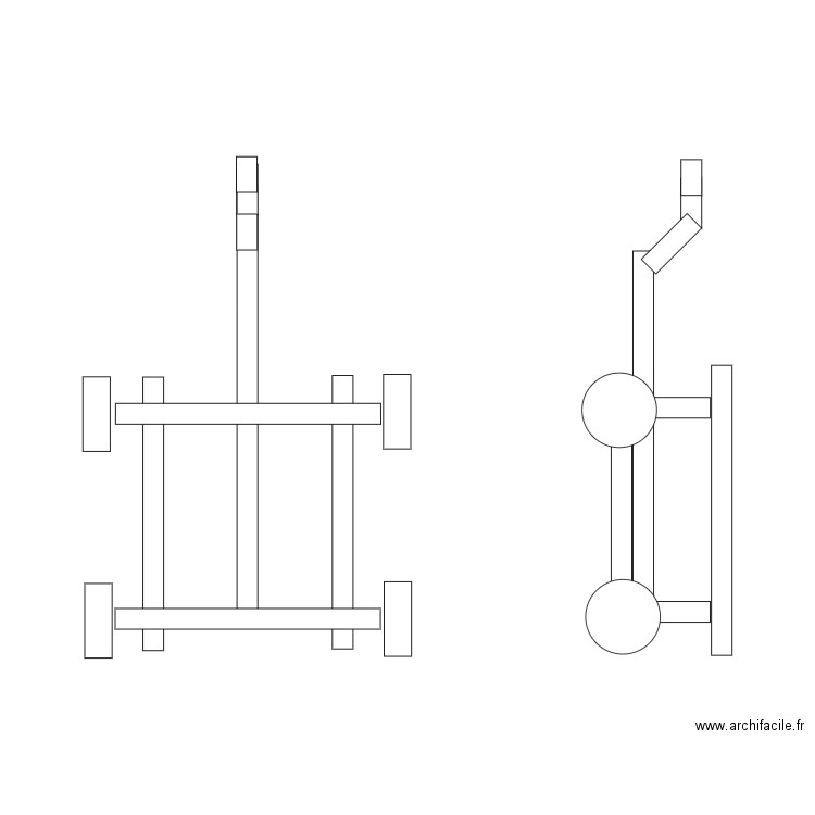 chariot. Plan de 0 pièce et 0 m2