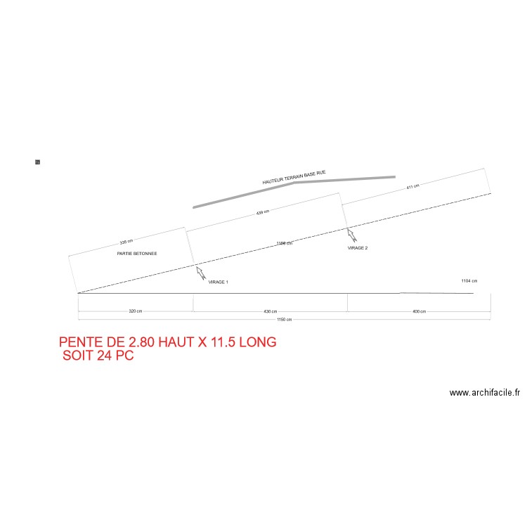 PLAN INCLINE 2. Plan de 0 pièce et 0 m2