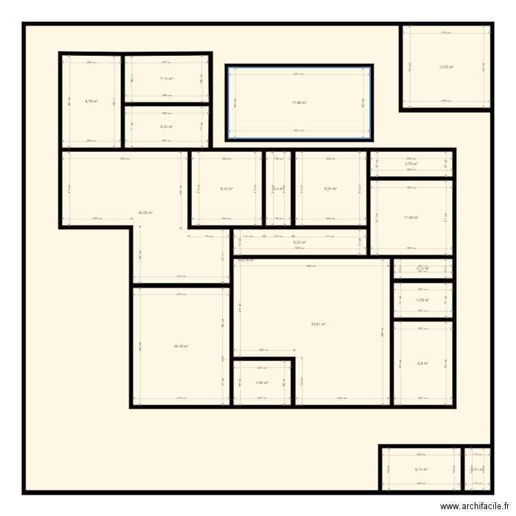 dylane home. Plan de 21 pièces et 573 m2